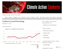 Tablet Screenshot of climateactioncanberra.org